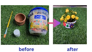 ఈ idea ఎలా ఉన్నాదో మీరు చెప్పాలి  flower pot making at home  DIY flower pot [upl. by Berger]