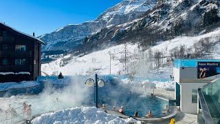 LeukebadTherme The largest Thermal bath in Swiss Alps 🇨🇭 [upl. by Adai968]