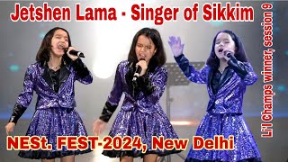 NESt FEST2024 New Delhi  Jetshen Lama Sa Re Ga Ma Pa Lil Champs Session9 winner [upl. by Scholem210]