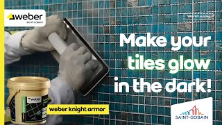 Epoxy Grout for Glowing Tiles  Weber Knight Armor [upl. by Rimhsak970]