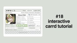 interactive carrd tutorial 18 [upl. by Aihsyak973]