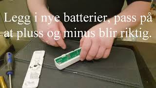 Bytte batterier i komfyrvakt mKomfy [upl. by Aelanna]