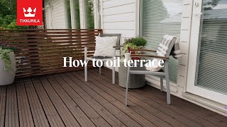 How to oil wooden deck [upl. by Hsima]