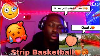 FIRST To Show Their CHEEKS 🍑LOSES🥵 1v1 Challenge STRIP BASKETBALL😍 THATBOYDREW22 Reaction [upl. by Evelina625]