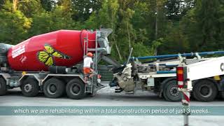 QFLASH rapidhardening concrete – bridge rehabiliation [upl. by Arretnahs316]