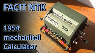 Computing Anno 1954 with the Facit NTK [upl. by Lundgren]