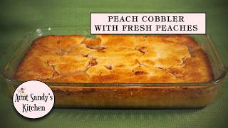 Easy and Delicious Peach Cobbler Recipe for Dessert cobblerrecipe [upl. by Idrahs]