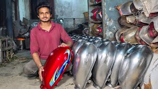 How To Paint Motorcycle Fuel Tank Fuel Tank Restoration Process [upl. by Annaeoj]