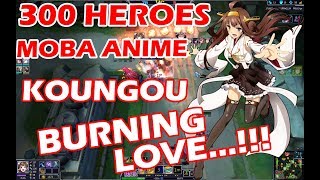 300 heroes  MOBA Anime  Play Pake Kongou Burning LOVE [upl. by Asilahs]