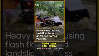 Sikkim rain Flash floods trigger landslides in Sikkim  WION Short [upl. by Egwan]