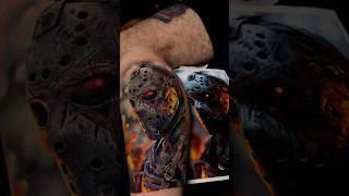 Jason tattoo horror tattoo tatuajesacolor tatuaje tatuajes [upl. by Letch]