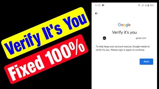 verify its you To help keep your account secure google needs to verify its you Please sign in [upl. by Eellek]