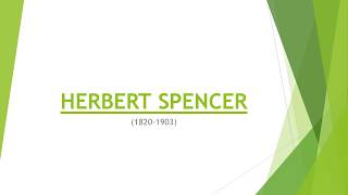 Herbert Spencer In The History Of Sociology [upl. by Dusen90]