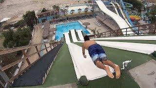 Slip N Fly Water Slide at Albercas El Vergel [upl. by Ellekram832]