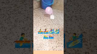 Mini Ballon toy boat making simple shorts [upl. by Jaynell]