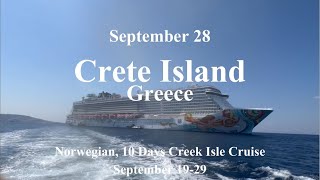 Crete Island Greece 2024 Norwegian 10day Greek Isles cruise  노르베지안 10일간 그리스 크레타 그리스 크노소스 궁전 [upl. by Htebazle]