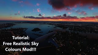 Tutorial How to Install Realistic New Sky Colours in Microsoft Flight Simulator  New Easy Method [upl. by Cohla]