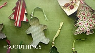 Good Things Three Christmas Tree Ornaments You Can Assemble Yourself  Martha Stewart [upl. by Birkle599]