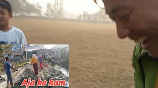 Aja Ta football khelna Aru din bhanda Maja bhayo 🤗 bibek bs vlogs [upl. by Lacefield]