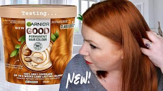 NEW Garnier GOOD Permanent Hair Dye 743 Turmeric Copper  Dying My Hair Copper At Home [upl. by Anemix]