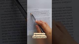 apomixis amp polyembryony neet medical education shorts youtubeshorts short biology [upl. by Rehpotsirahc]