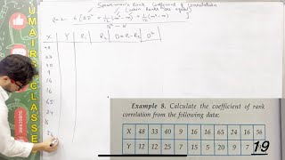 spearman’s rank correlation explanationwhen ranks are equal explanation with question solution [upl. by Auohs]