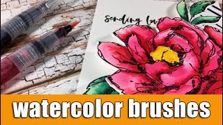 Watercolor brush markers [upl. by Ambrogino]