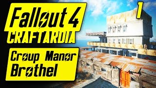 Fallout 4 Croup Manor Brothel 1  Base Building Timelapse  Fallout 4 Settlement Building PC [upl. by Crissie]