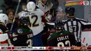 Gustav Forsling vs Jason Zucker Jan 01 2024 [upl. by Eserehc273]