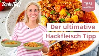 😍💡Nie wieder matschiges Hackfleisch – der ultimative Tipp  Thermomix® Tipps [upl. by Kiernan446]