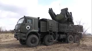 Russian missile system PantsirS1 in action in Ukraine❗ [upl. by Mariellen]