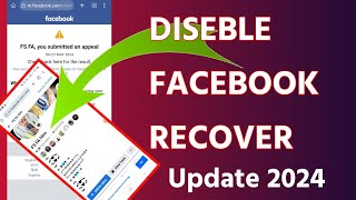 How To Recover Facebook Diseble account 2024 Live Recover Facebook Diseble Account [upl. by Kowtko810]