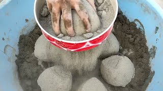 ASMR super soft dusty fine pure sand sifting with steel sieve in wateroddlysatisfyingrelaxing [upl. by Yna]