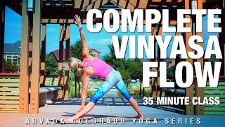 35 Min Complete Vinyasa Flow Yoga Class  Five Parks Yoga [upl. by Wallinga]