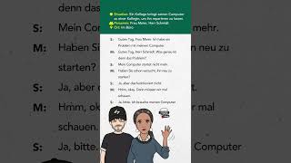 A1A2 DIALOGE zum Lesen amp Hören  Deutsch lernen durch Hören DldH dldh learninggerman [upl. by Col]