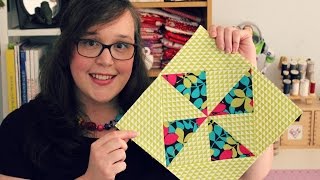 TUTORIAL The Pinwheel Block  3and3quarters [upl. by Yme]