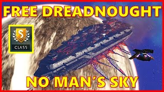 HOW TO GET PIRATE DREADNOUGHT FREIGHTERS SCLASS  No Mans Sky Omega Update nomanssky [upl. by Arenat]