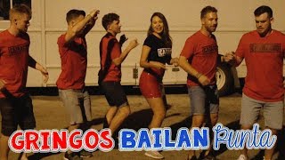 Gringos Comen Baleadas y Bailan Punta Catracha [upl. by Yemaj]