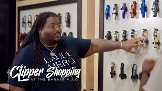 Get Beamed Goes Clipper Shopping at The Barber Plug [upl. by Inat905]