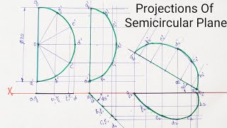 Projections Of Semicircular Plane [upl. by Anitsrihc905]