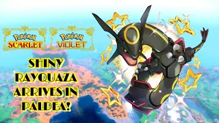 ✨Pokémon Scarlet amp Violet SHINY RAYQUAZA ARRIVES IN PALDEA✨ [upl. by Aciraa]