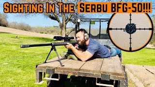 Range Time SIGHTING In My SERBU BFG50 [upl. by Silin103]