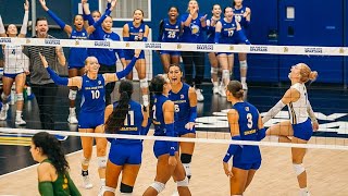 SJSU trans volleyball player mobbed by team for winning play after teammates sued over harm of trans [upl. by Solahcin177]