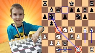 7YearOld Chess Prodigy gives quotVery Epic Matequot to Chess Master [upl. by Eanil]