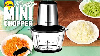 Silvercrest mini chopper Lidl Blender Unboxing and Demo [upl. by Eentrok934]