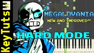 NEW AND IMPROVED  Learn to Play Megalovania from Undertale  Hard Mode [upl. by Lidia]