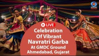 LIVE  Celebration Of Vibrant Navratri Garba At GMDC Ground Ahmedabad Gujarat  10th October 2024 [upl. by Saisoj]