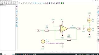 ngspice in KiCad 8 amplifier using the TI OPA1641 audio opamp [upl. by Kori404]