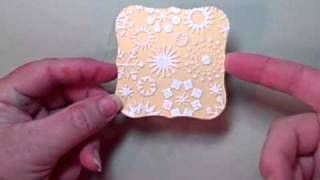 Heat Embossing Atop Dry Embossing by Bev Gerard [upl. by Annuaerb]