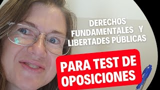 Derechos fundamentales y libertades públicas Preguntas de oposiciones [upl. by Aisyat]